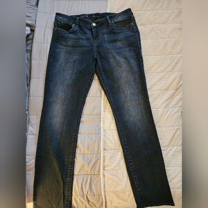 Kut From The Kloth Women's Dark Blue Denim Jeans Size 14L